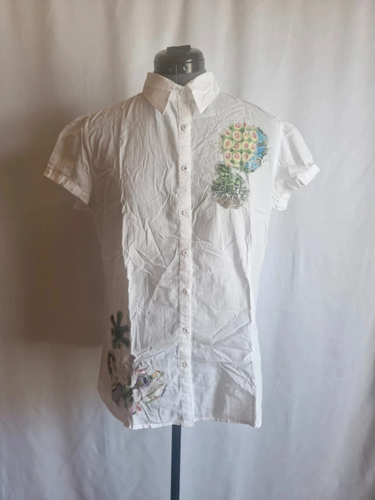 Desigual - Chemise femme à manches courtes - Taille XL